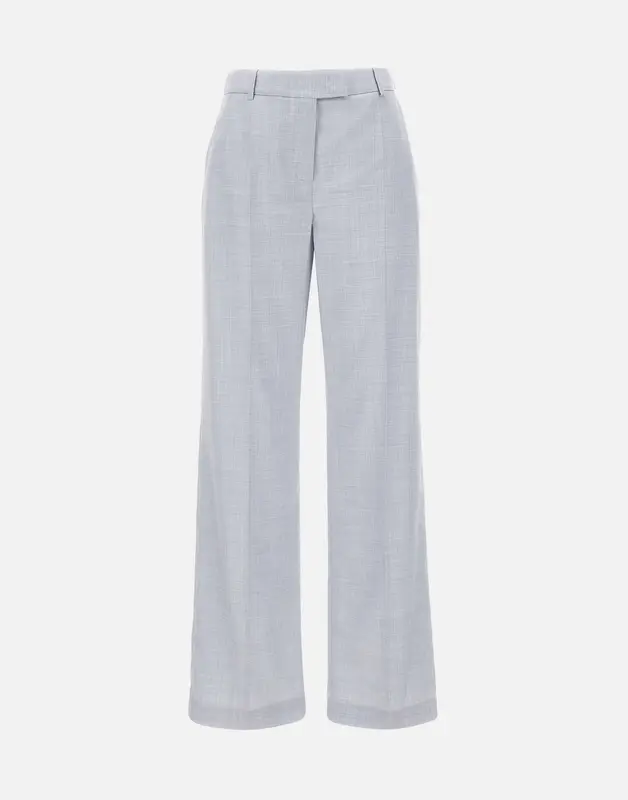 Pantaloni in misto lana e seta