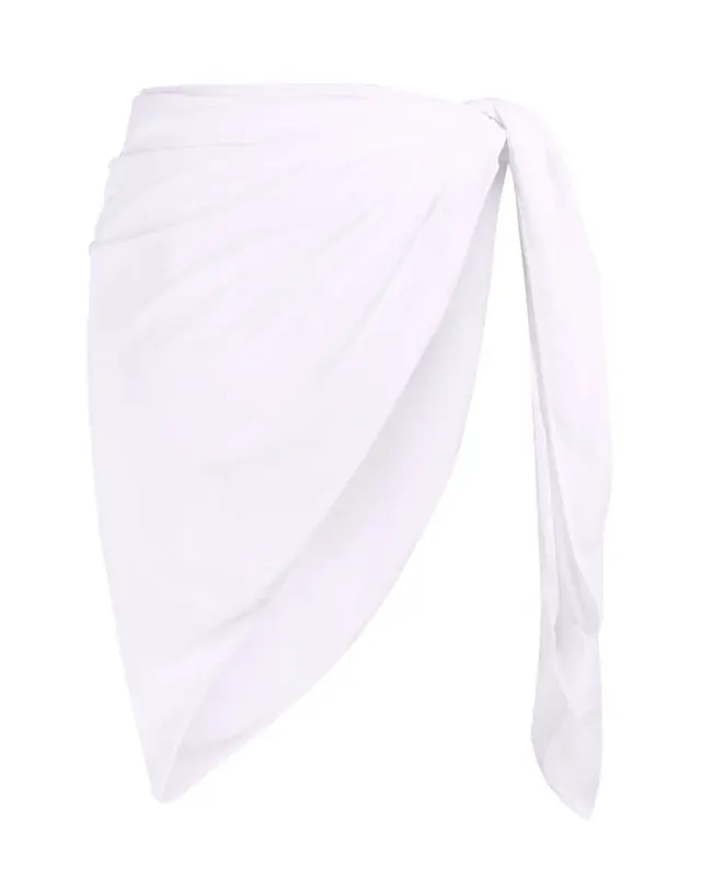 Pareo lungo mesh bianco