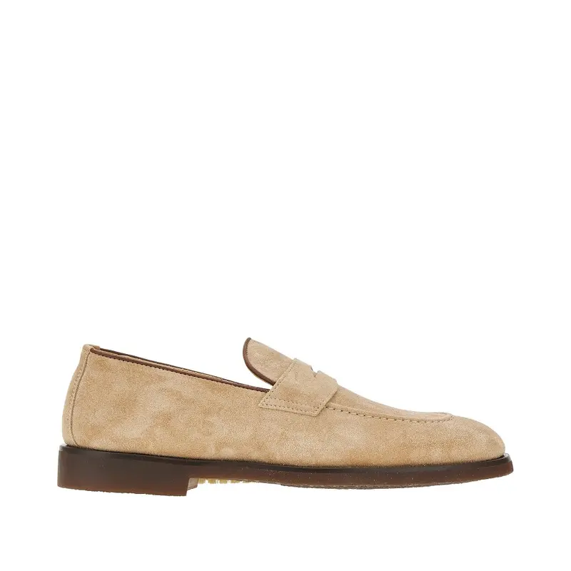 Penny loafers in pelle scamosciata