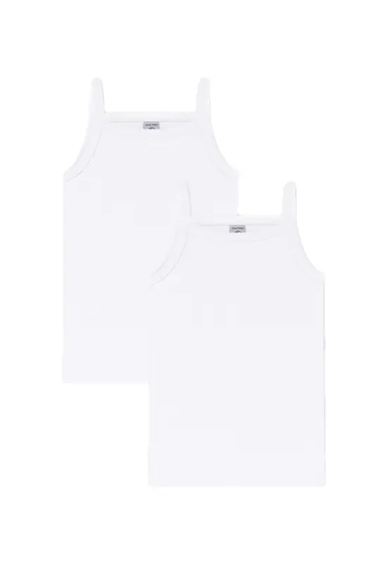 Petit Bateau Canotta Bambina in Morbido Cotone Naturale