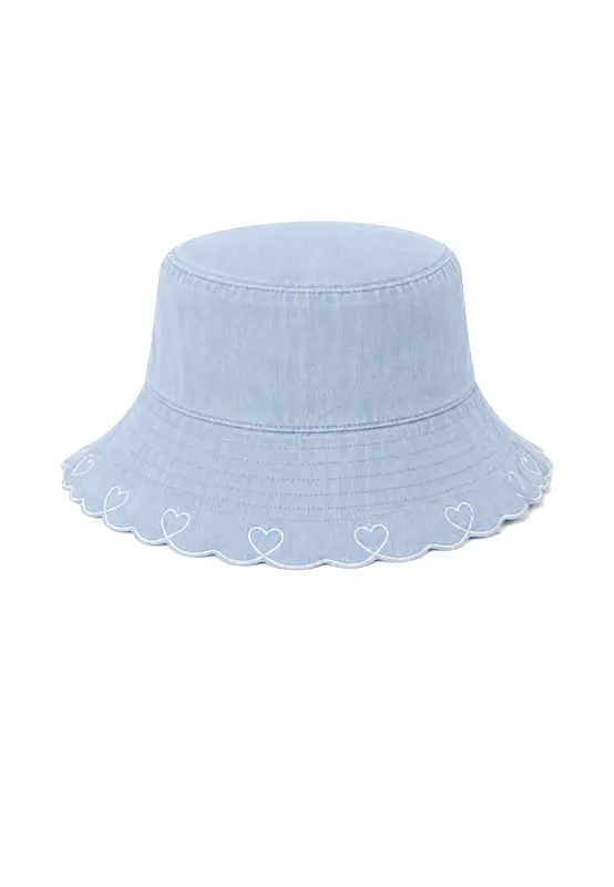 Petit bateau Cappello in Chambray Bambina