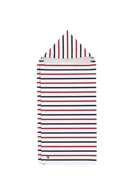 Petit bateau Telo da Bagno Mantellina in Spugna con Stampa A Righe Neonato