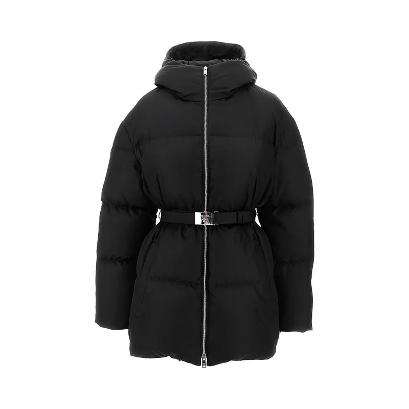 Piumino in Re-Nylon con cintura