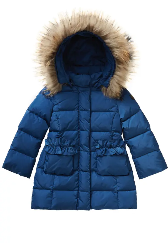 PIUMINO LUNGO F bambina BLU CARTA ZUCCHERO