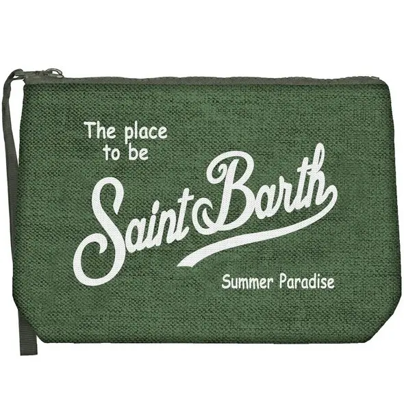 Pochette Aline in Lino / Verde
