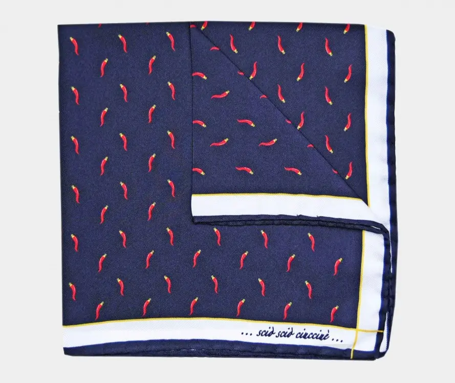 Pochette Fefè in Seta / Blu