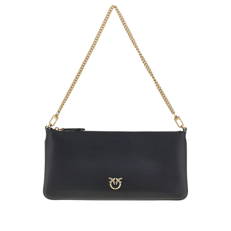 Pochette in pelle con catena