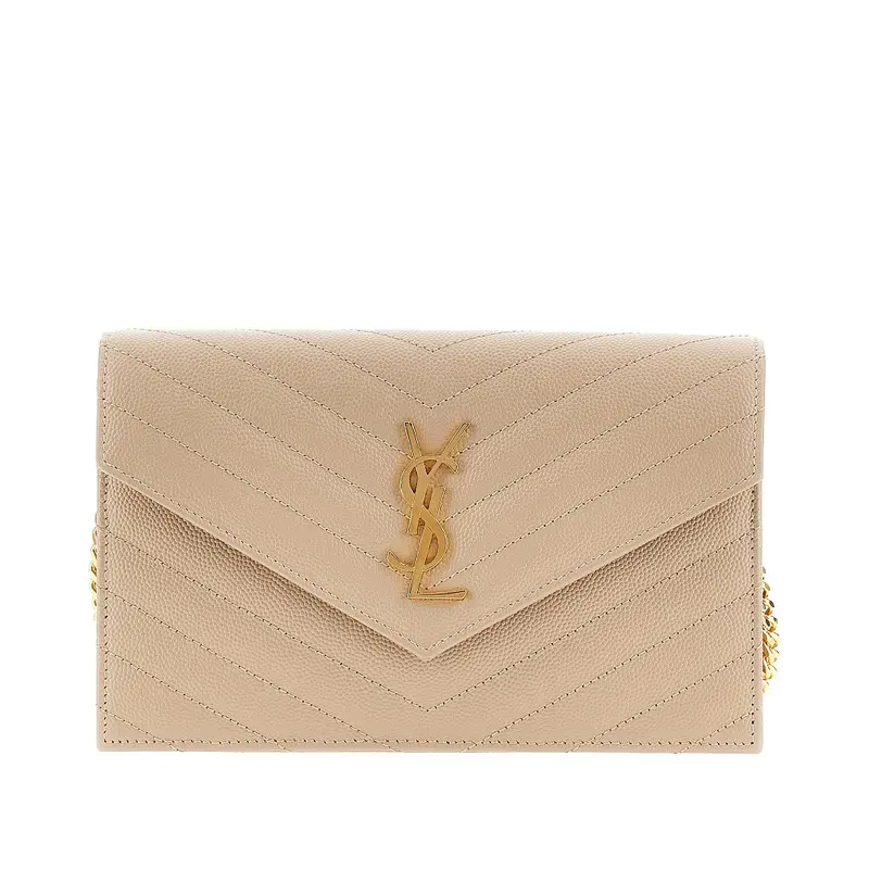 Pochette in pelle con dettaglio Cassandre