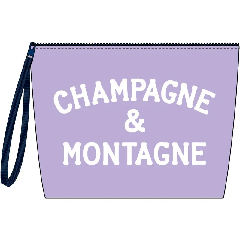 Pochette Saint Barth Effetto Velluto / Rosa