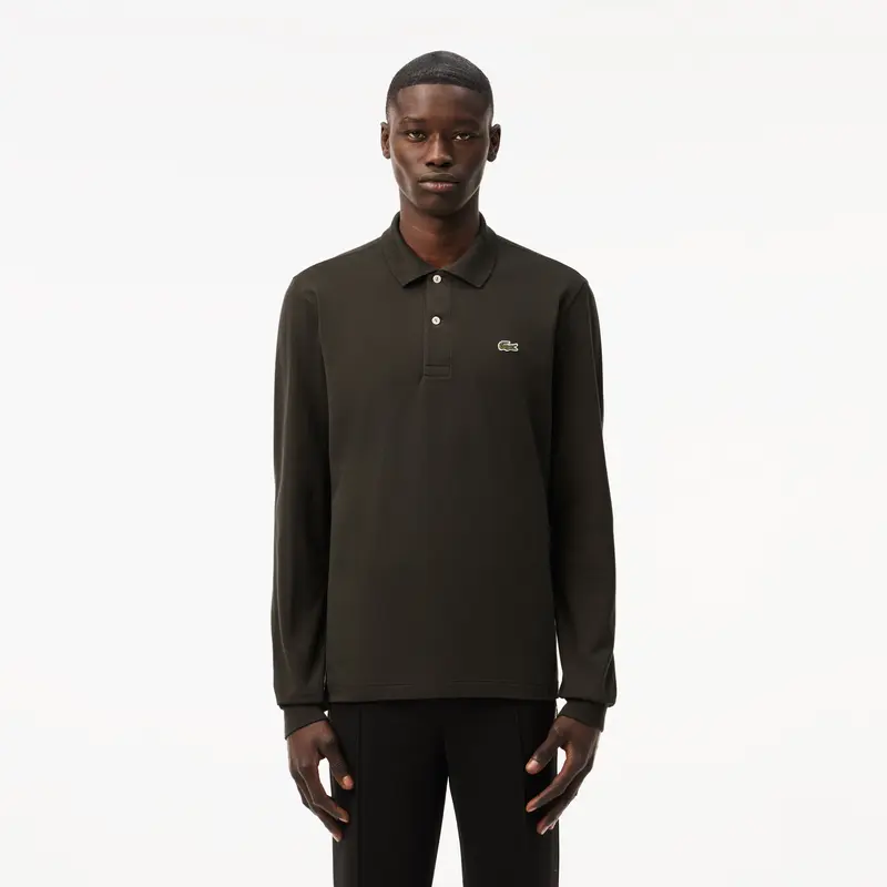 Polo a Maniche Lunghe con Logo / Verde