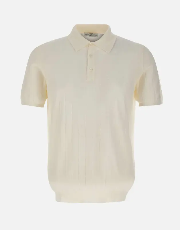 Polo in cotone a maxi coste