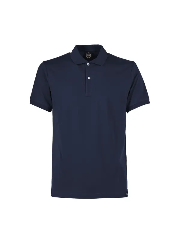 Polo in Cotone con Logo / Blu