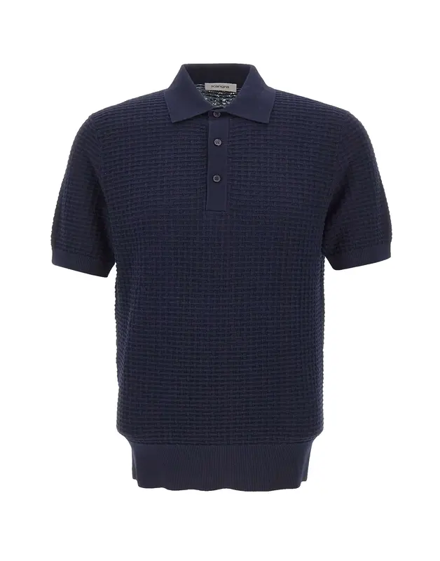 Polo in cotone punto alveare
