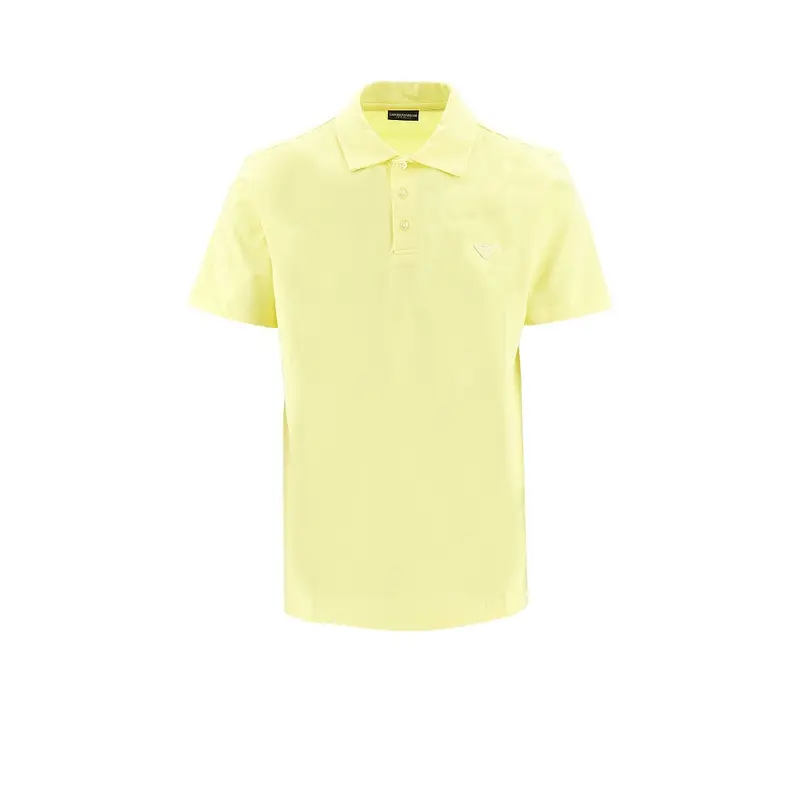 Polo in jersey con patch Eagle