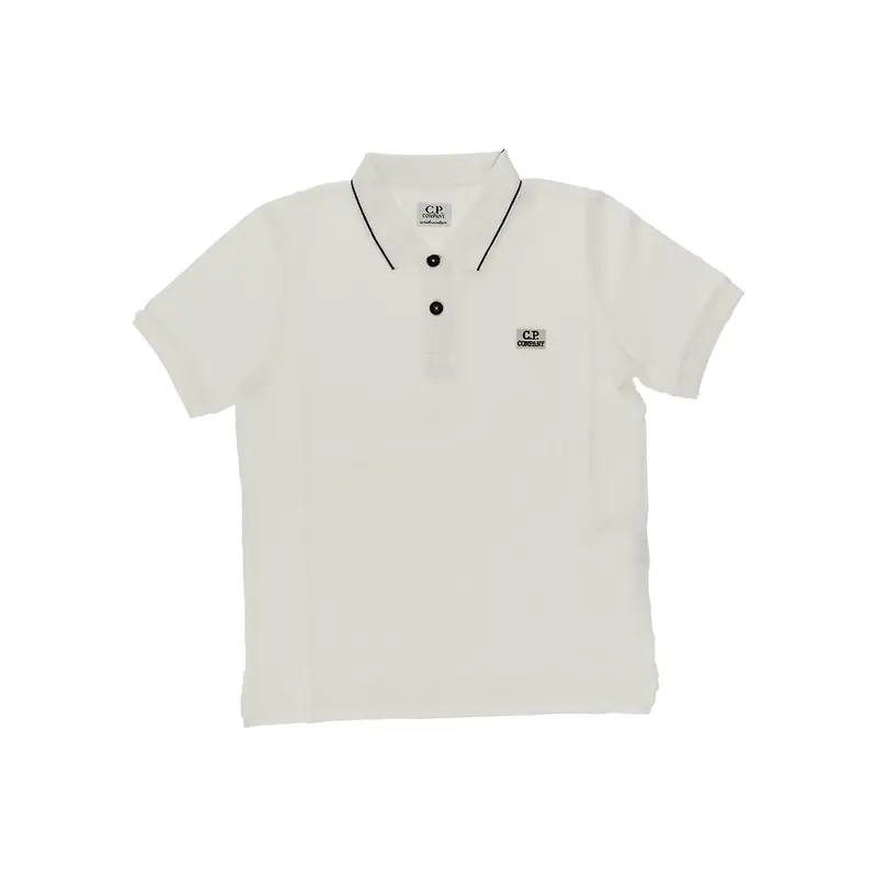 Polo in piquet con logo ricamato