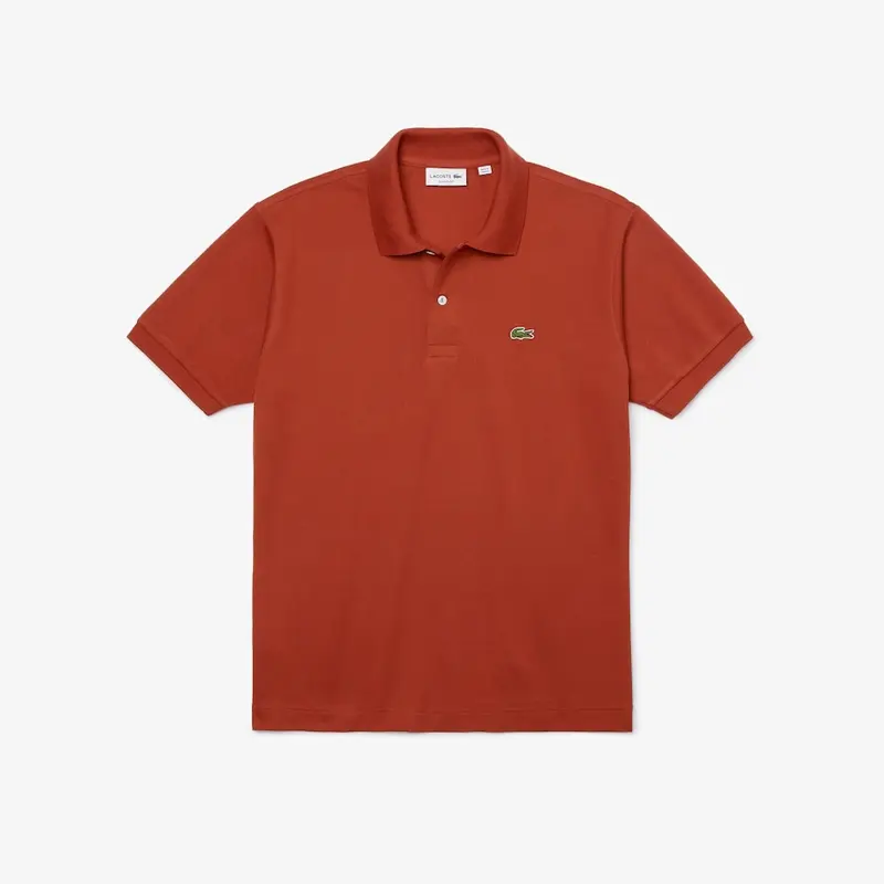 Polo Lacoste L.12.12 classic fit in petit piqué / Marrone