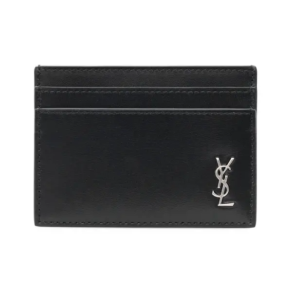 Portacarte in pelle con monogram
