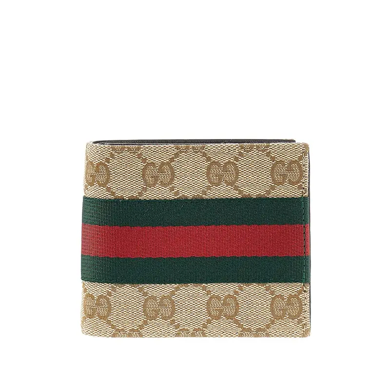Portafoglio bi-fold in Original GG