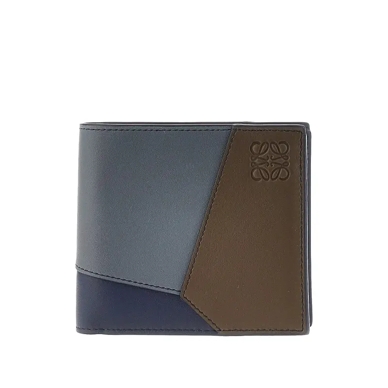 Portafoglio bi-fold 'Puzzle' in pelle