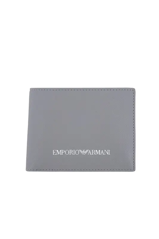 Portafoglio Emporio Armani in pelle / Grigio