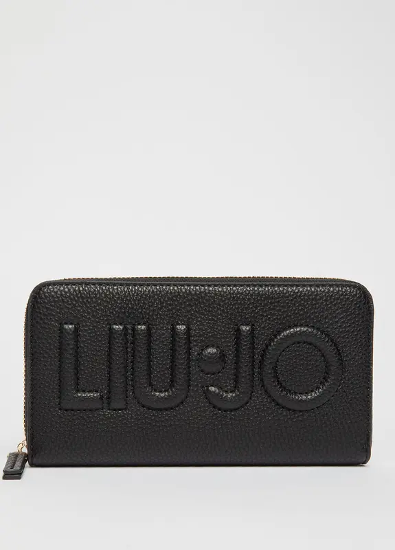 Portafoglio Liu Jo con Logo / Nero
