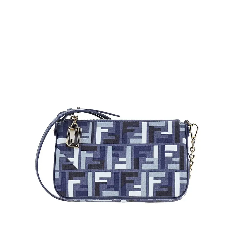 Pouch 'Baguette' in tessuto spalmato FF