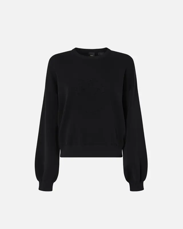 Pullover con Logo / Nero