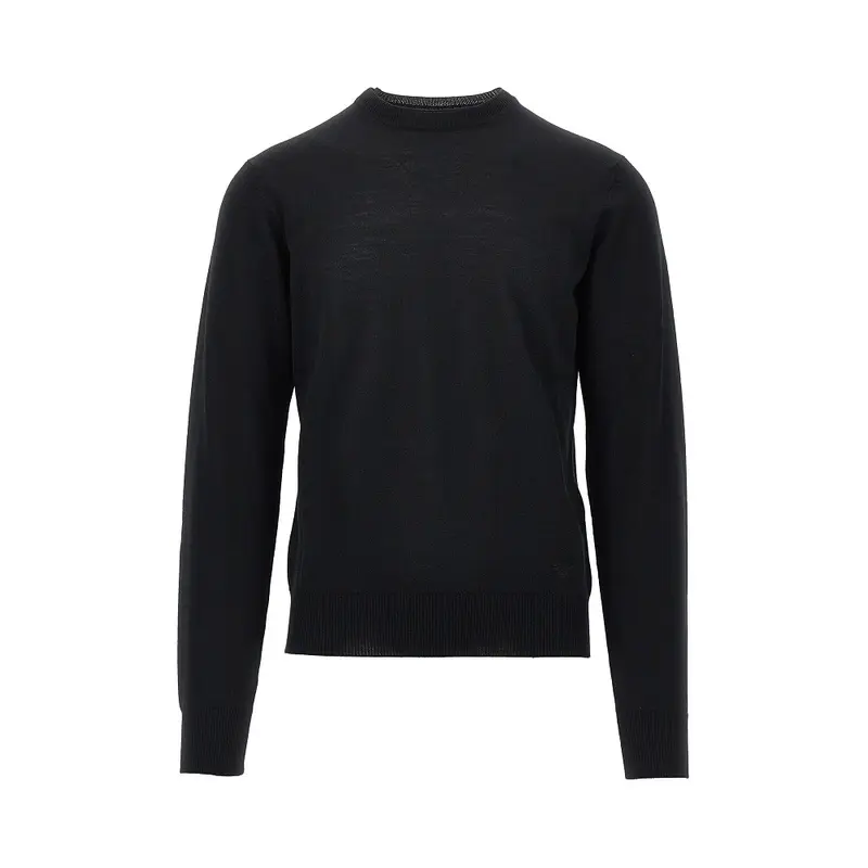 Pullover in lana vergine con ricamo Eagle