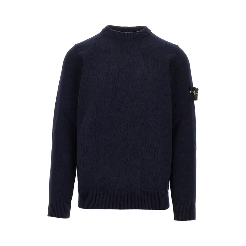 Pullover in maglia con Badge Logo