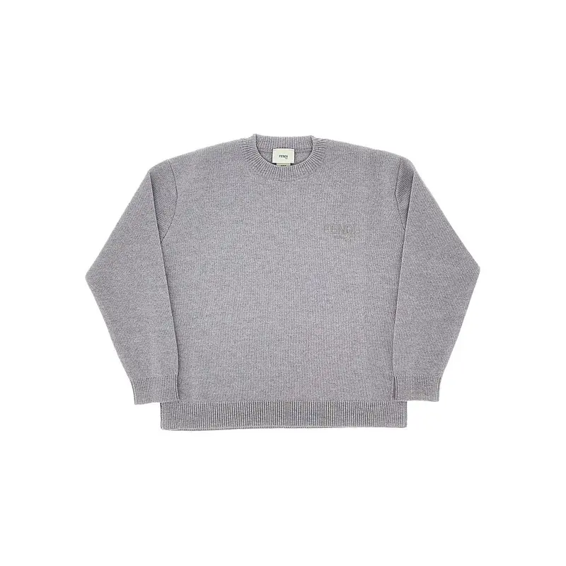 Pullover in maglia con logo ricamato