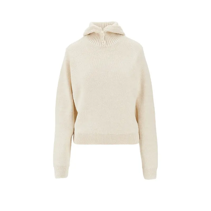 Pullover in misto alpaca con cappuccio