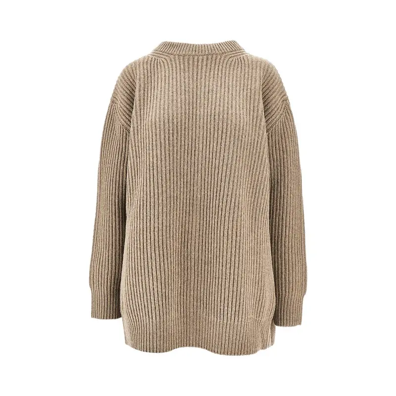 Pullover oversize espandibile in misto lana