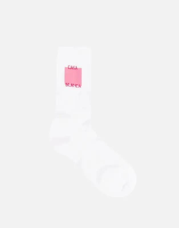 "Rose Shadow Logo Square Socks"