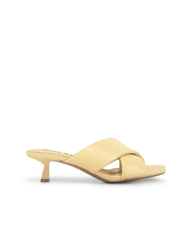Sandalo pelle incrociato beige