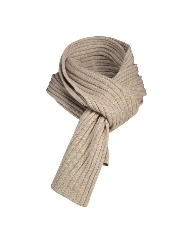 Sciarpa cashmere beige