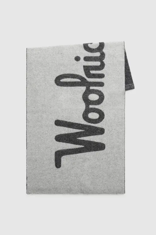Sciarpa Woolrich con logo / Nero