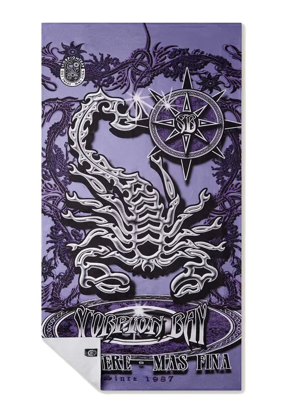 Scorpion bay Telo Mare Lavanda Grafica