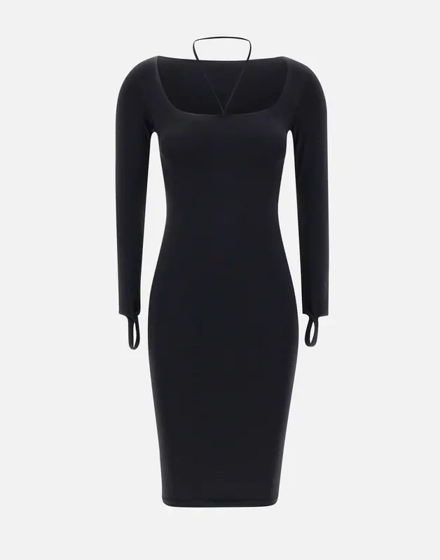 "Sculpting jersey midi dress"