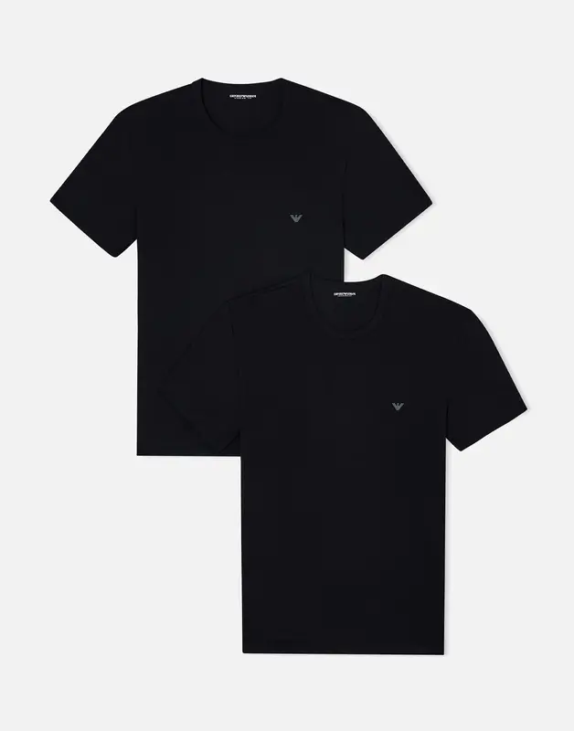 Set due t-shirt intime in cotone stretch