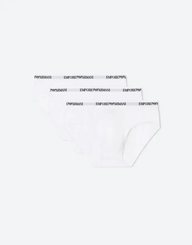 Set of three stretch cotton briefs