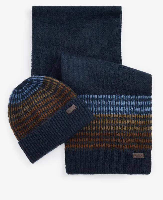 Set Regalo con Sciarpa e Berretto Branton / Blu