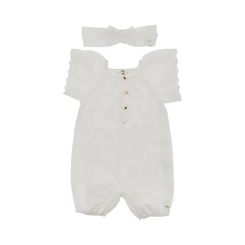 Set regalo neonata con tutina e fascia