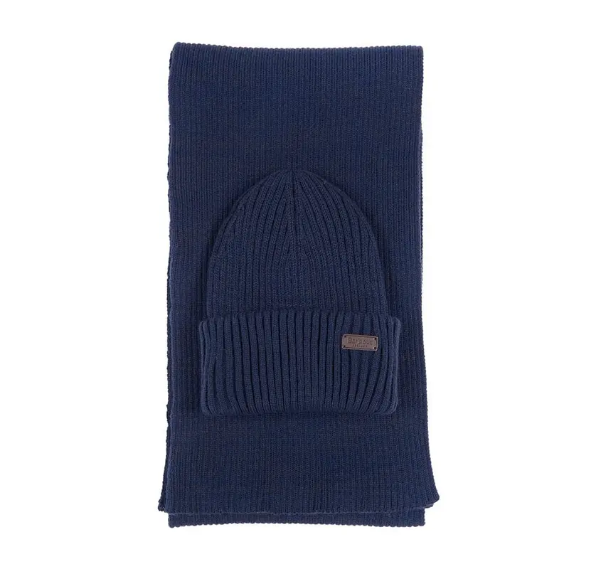 Set Regalo Sciarpa e Cappello / Blu