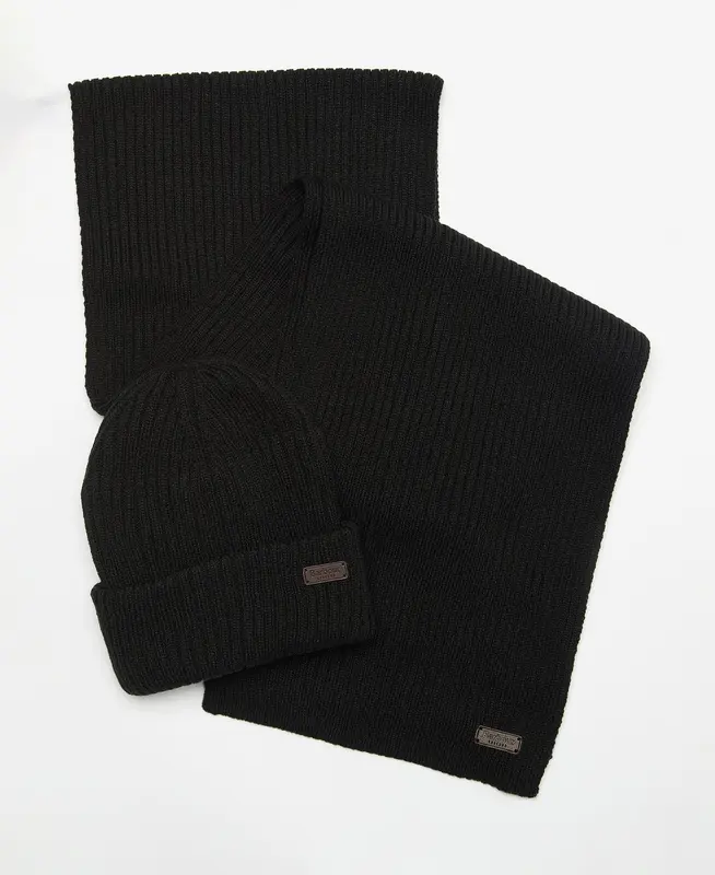 Set Regalo Sciarpa e Cappello / Nero