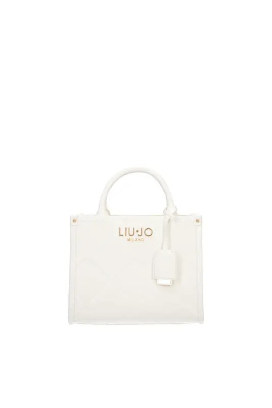 Shopping Bag con Logo / Bianco