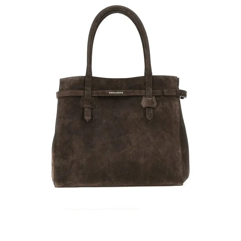 Shopping bag Twin in pelle scamosciata
