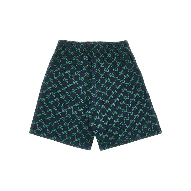 Short in cotone con motivo Incrocio GG