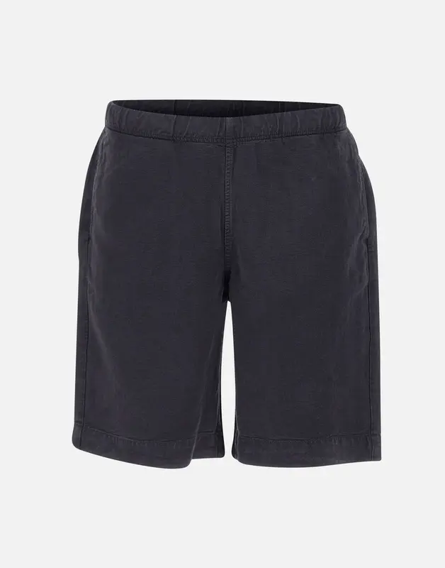 Shorts in misto lino con coulisse