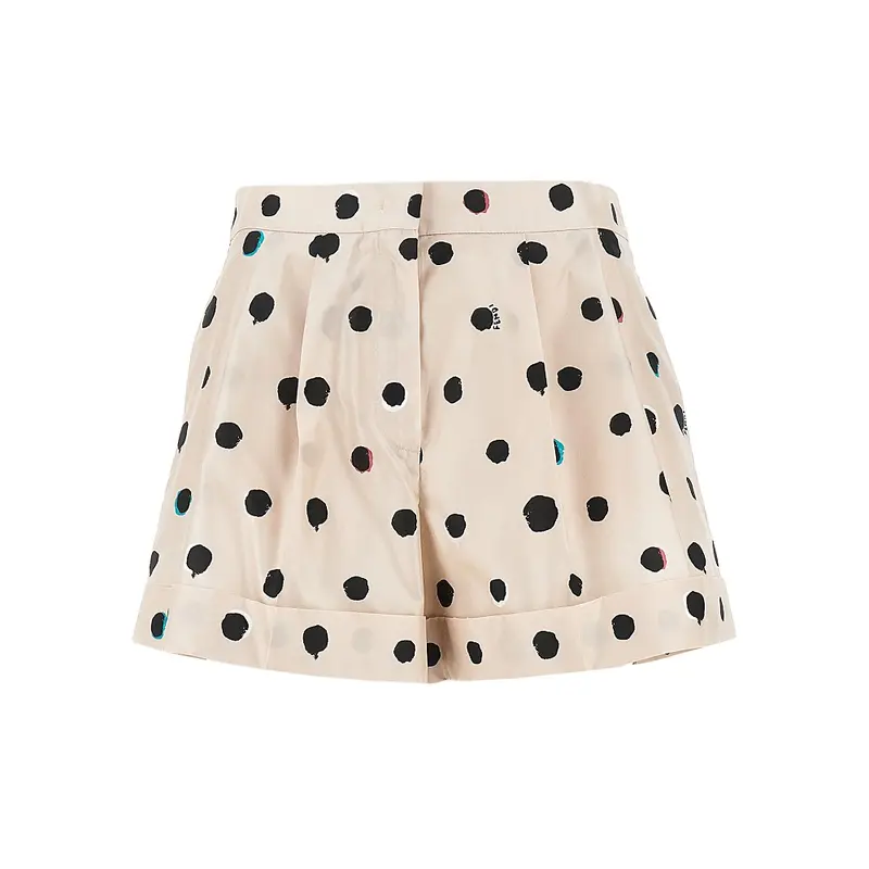 Shorts in seta Falena Dots