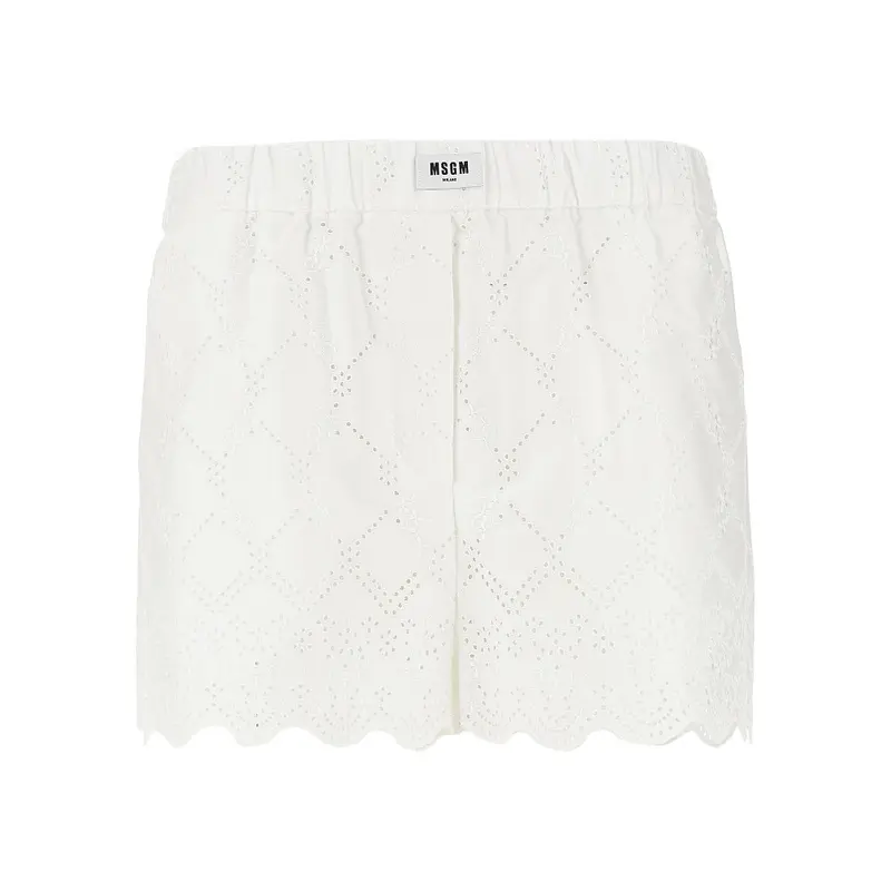 Shorts in tessuto Sangallo